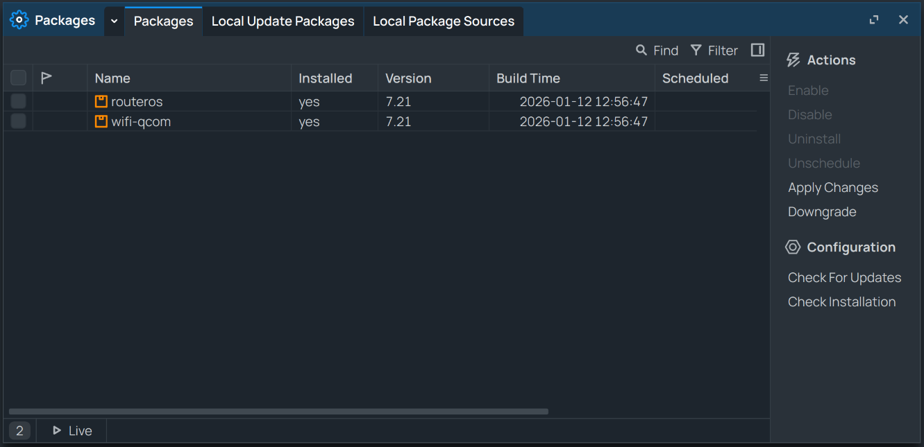 настройка VRF на Mikrotik